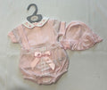 Baby Girl Pink Bow Romper Set