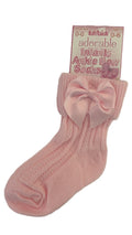 Pink Bow Socks