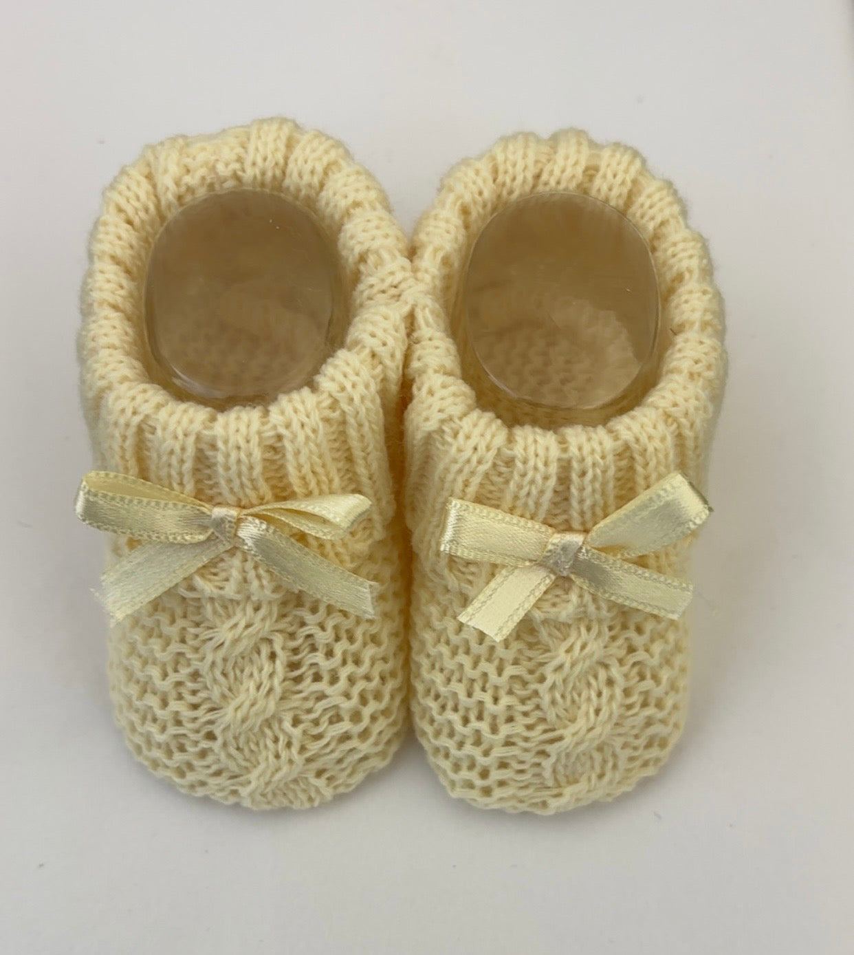 Yellow Baby Knitted Booties