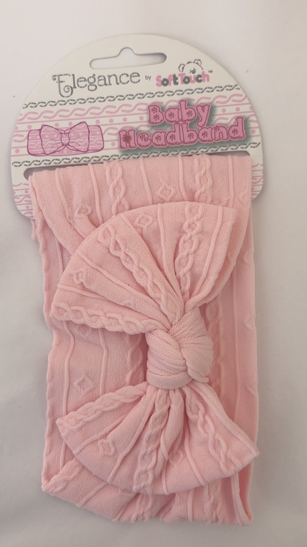 Baby girl Pink Bow Headband